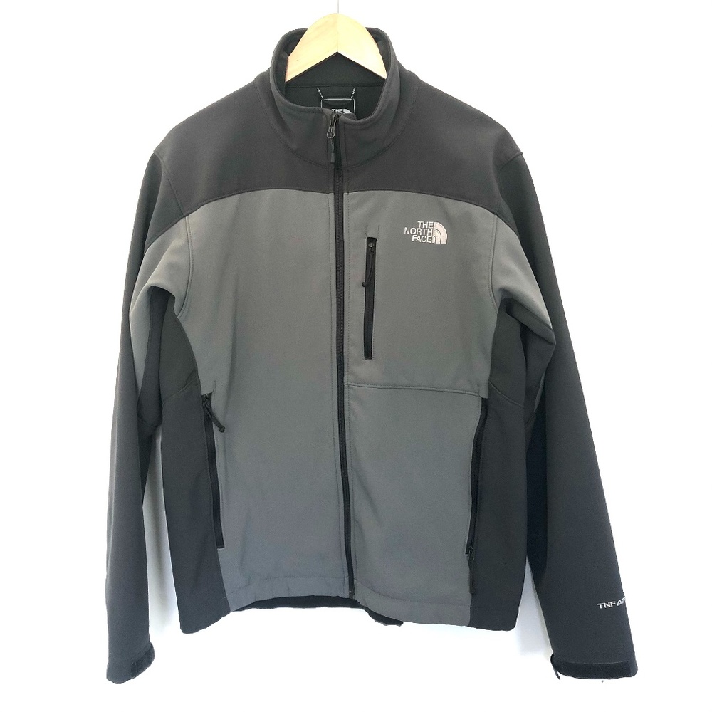 The North Face TNF Apex Jacket Full Zip Gray Sz M